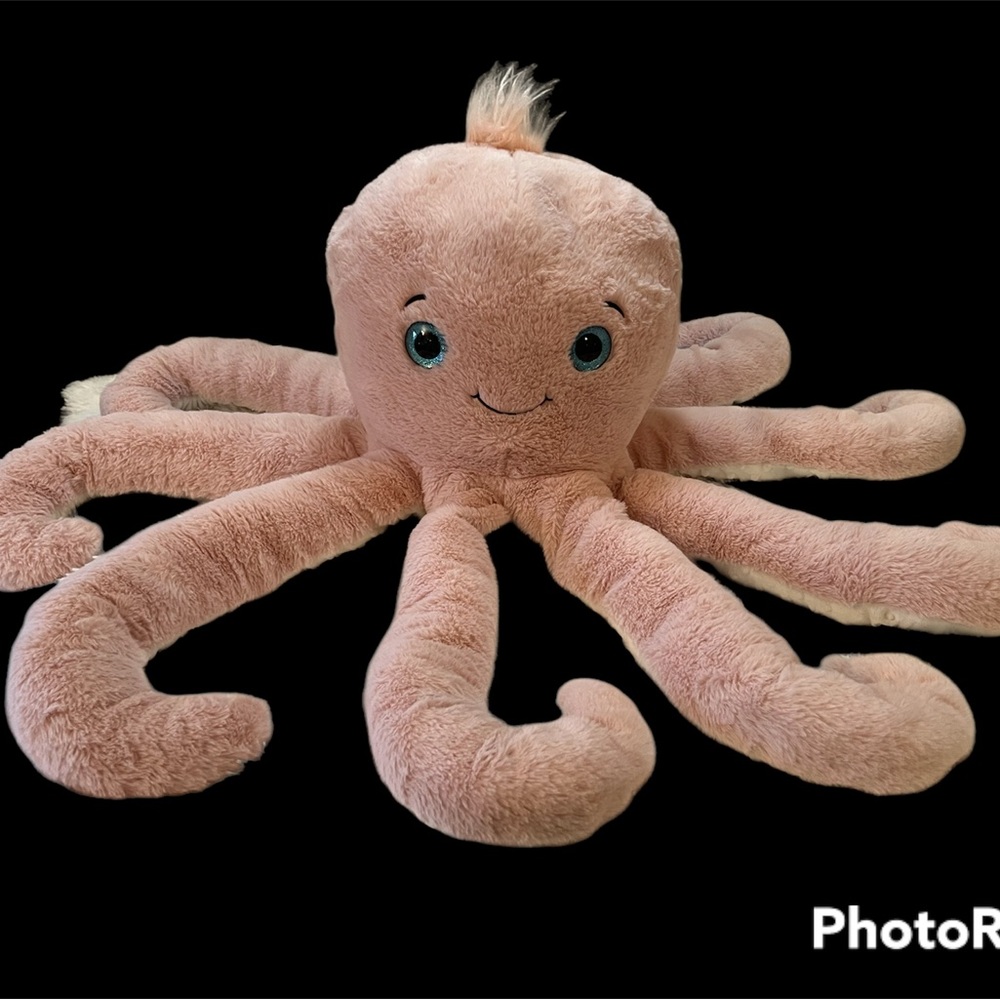 LARGE PINK OCTOPUS PLUSH STUFFED TOY XL 36”